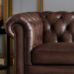 Allington 2 Seater Brown Leather Chesterfield Sofa - Image 11