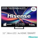 Hisense 55E8QTUK 55 Inch Mini LED HD Smart TV