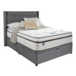 Silentnight Velvet Ottoman Divan Base with Bloomsbury Headboard in 2 Colours & 3 Sizes - Image 5
