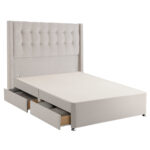 Silentnight 4 Drawer Divan Base with Bloomsbury Headboard in Slate Grey in 3 Sizes - Image 29