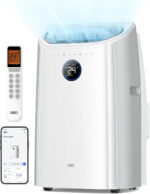 Dreo Smart 3-in-1 Portable Air Conditioner, 12000 BTU Drainage-Free Cooling AC Unit, Silent Mobile Air Conditioner for Bedroom, APP/Voice/Remote Control, 24h Timer with Fan & Dehumidifier, AC516S
