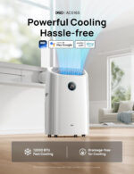 Dreo Smart 3-in-1 Portable Air Conditioner, 12000 BTU Drainage-Free Cooling AC Unit, Silent Mobile Air Conditioner for Bedroom, APP/Voice/Remote Control, 24h Timer with Fan & Dehumidifier, AC516S - Image 2